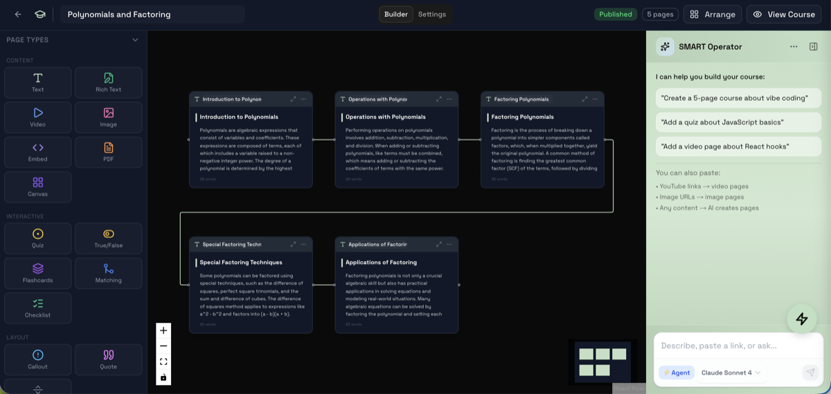 LMS for educators screenshot